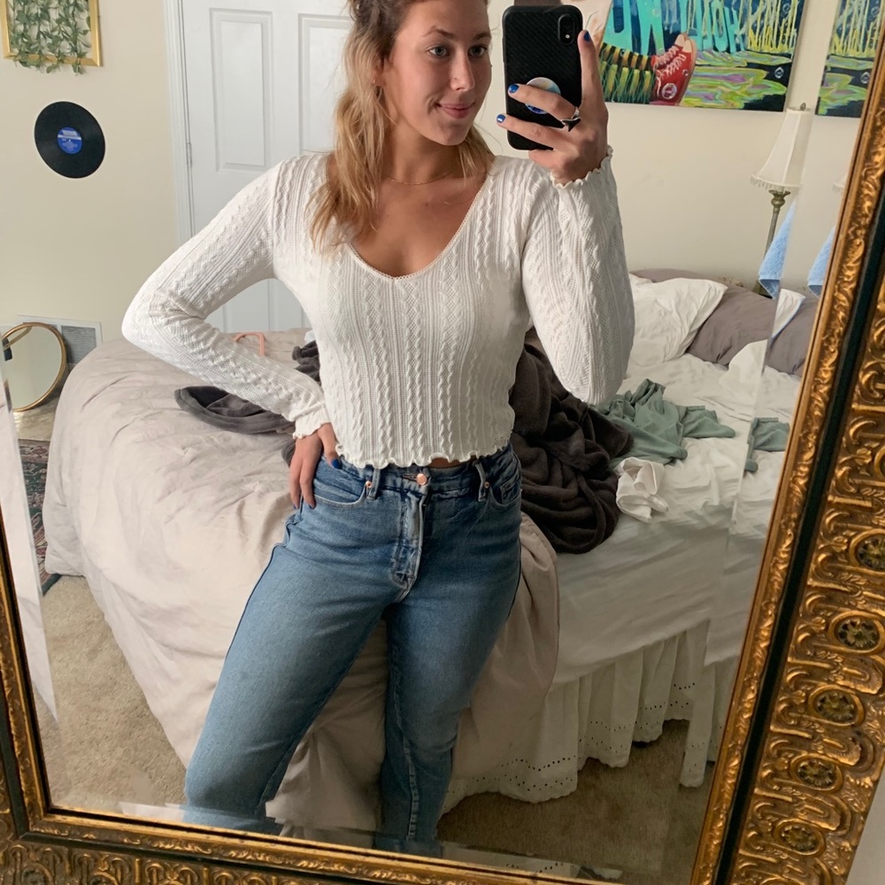 White Long Sleeve Blouse